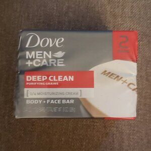 3/$10 2-Pack Dove Men+Care Deep Clean Body Face Bar Soap 4 oz ea (2 Bars Total)